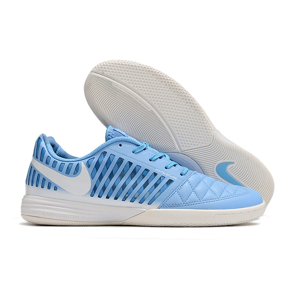 Chuteira Futsal Nike Lunar Gato II IC Azul e Branca