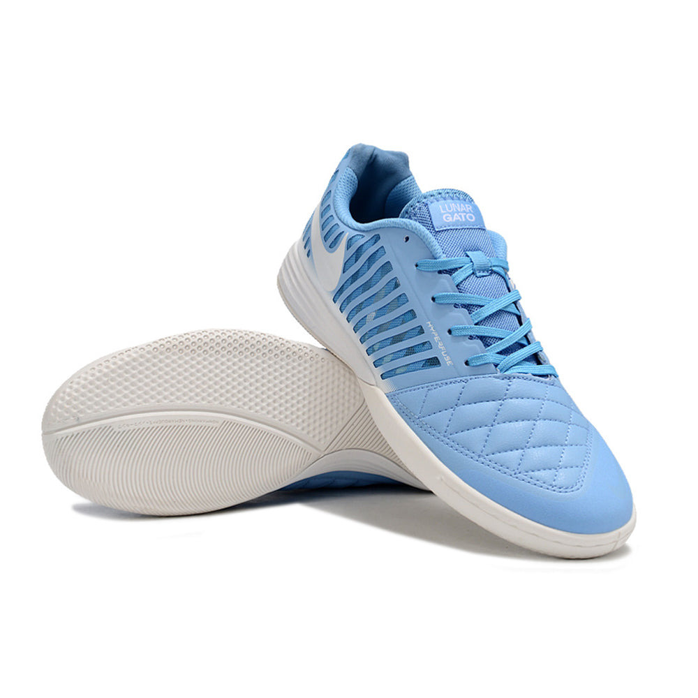 Chuteira Futsal Nike Lunar Gato II IC Azul e Branca