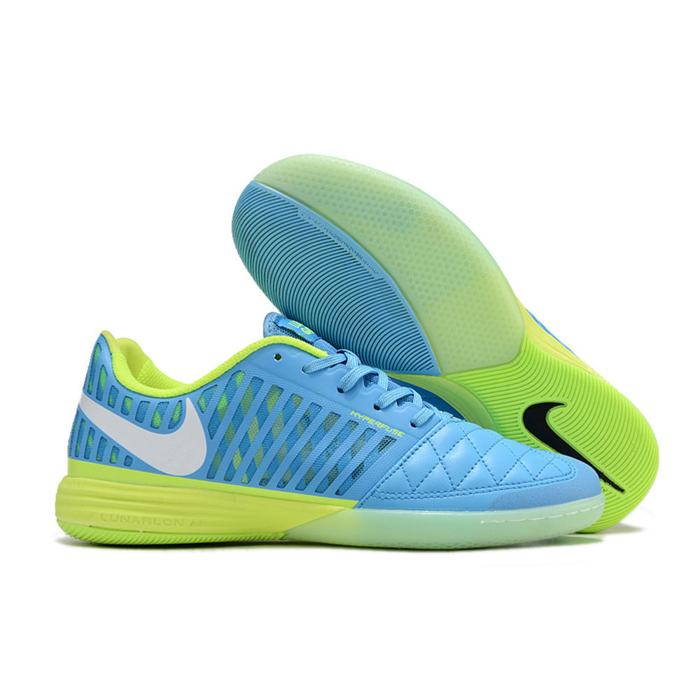Chuteira Futsal Nike Lunar Gato II IC Azul e Verde