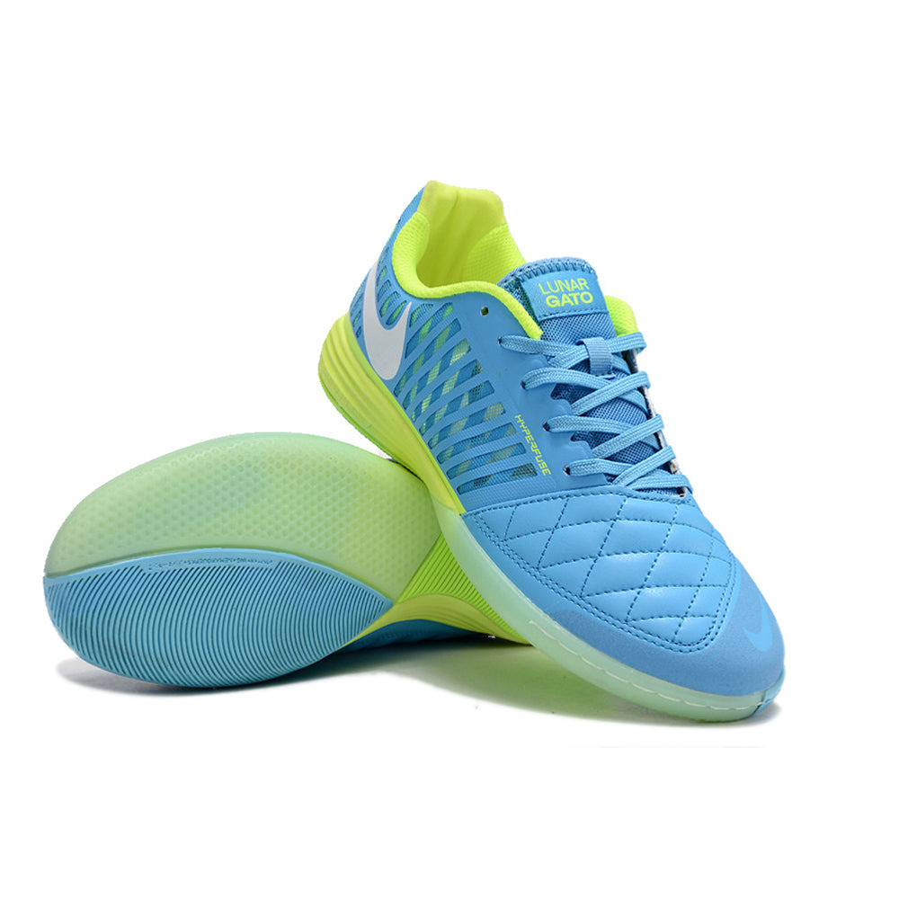Chuteira Futsal Nike Lunar Gato II IC Azul e Verde