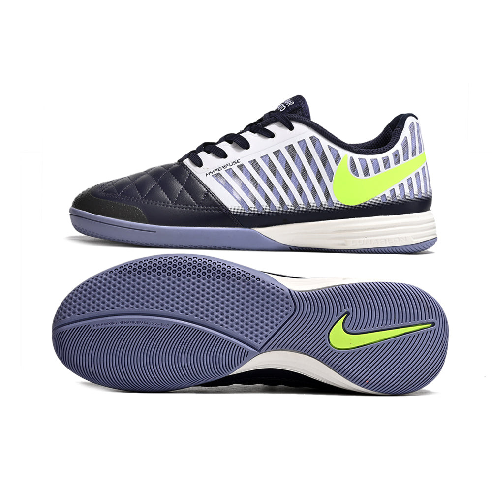 Chuteira Futsal Nike Lunar Gato II IC Azul, Branca e Verde