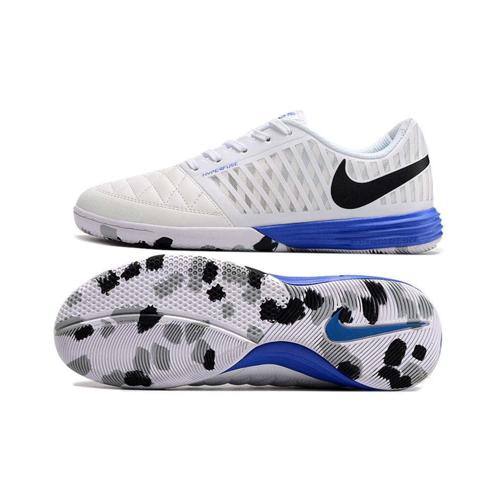 Chuteira Futsal Nike Lunar Gato II IC Branca e Azul
