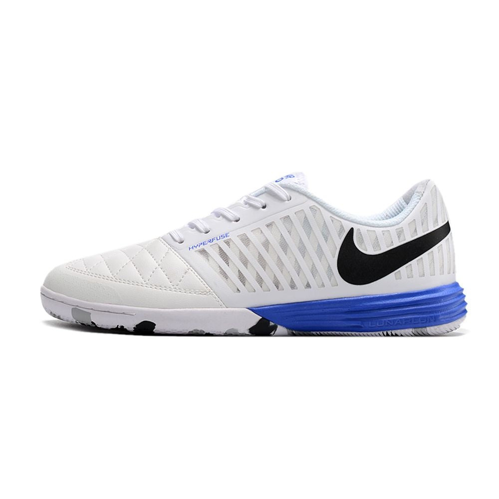 Chuteira Futsal Nike Lunar Gato II IC Branca e Azul