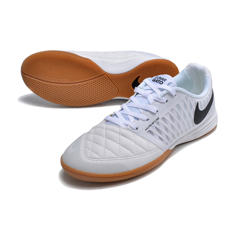 Chuteira Futsal Nike Lunar Gato II IC Branca e Preta