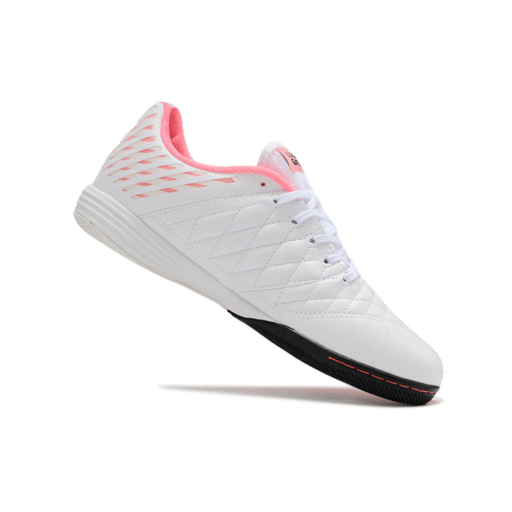Chuteira Futsal Nike Lunar Gato II IC Branca, Rosa e Preta
