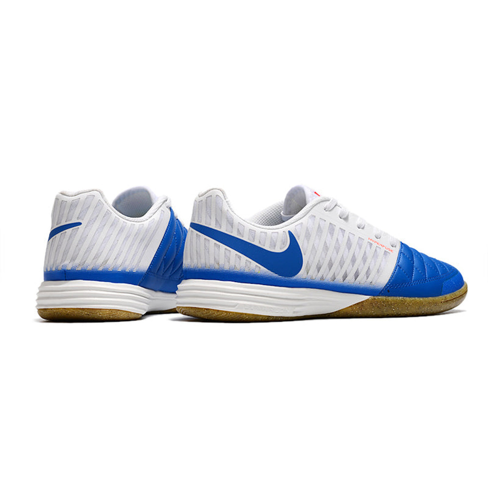 Chuteira Futsal Nike Lunar Gato II IC Branco e Azul