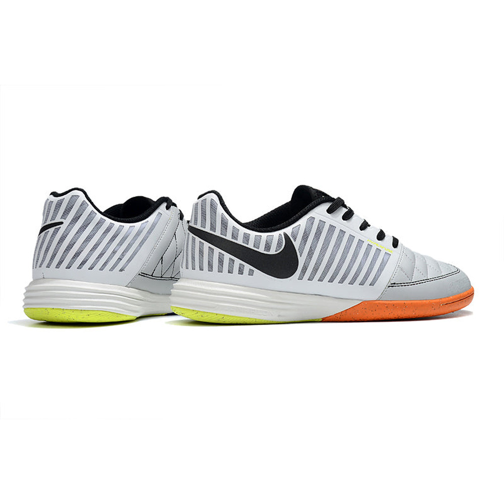 Chuteira Futsal Nike Lunar Gato II IC Branco e Cinza