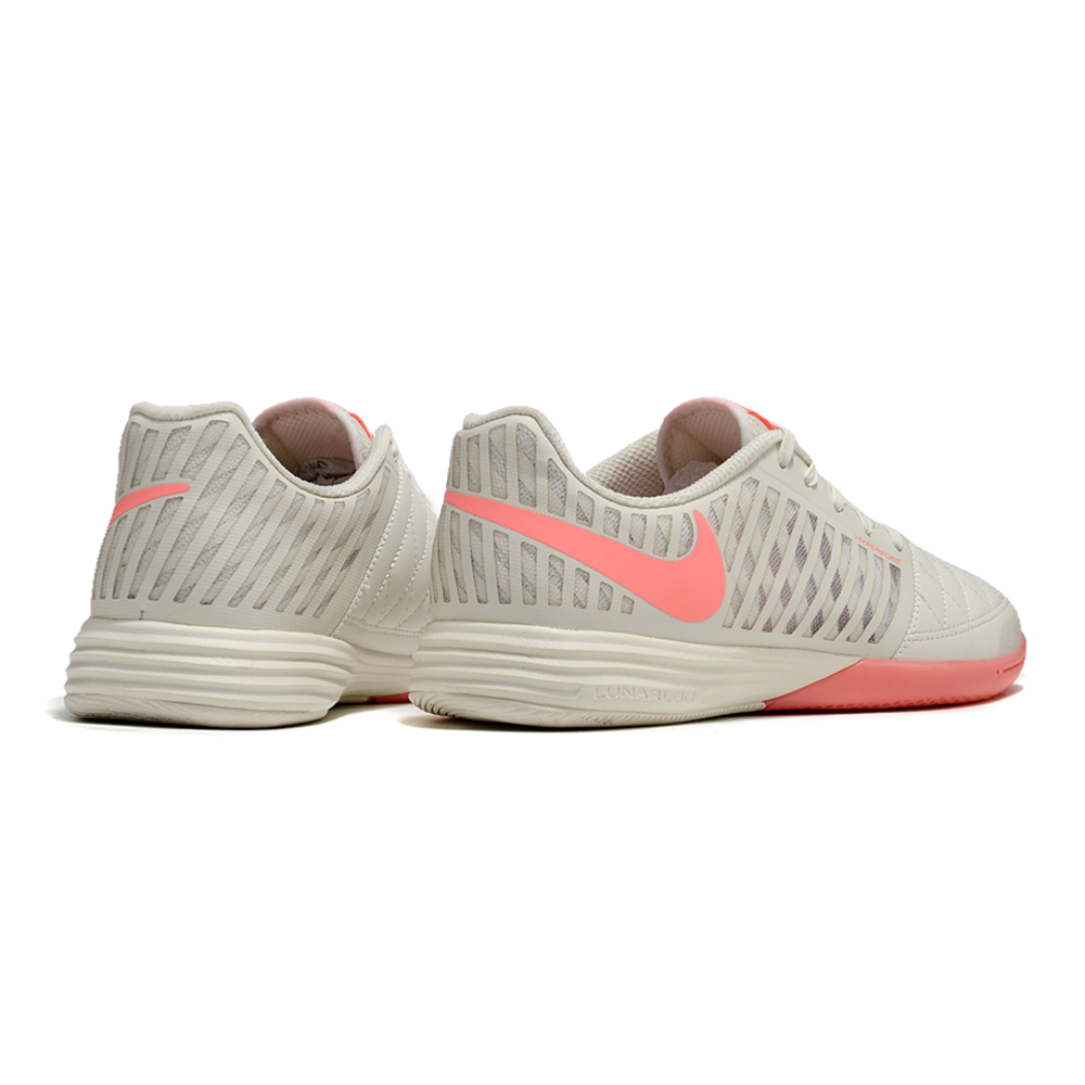 Chuteira Futsal Nike Lunar Gato II IC Cinza e Rosa