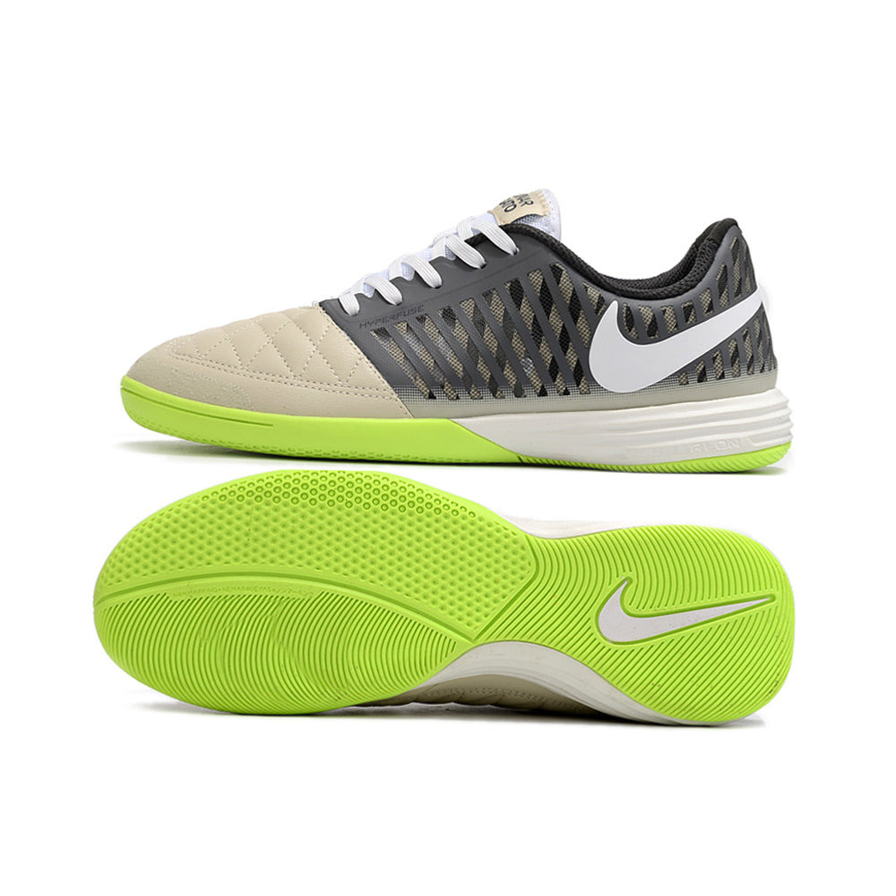 Chuteira Futsal Nike Lunar Gato II IC Cinza e Verde