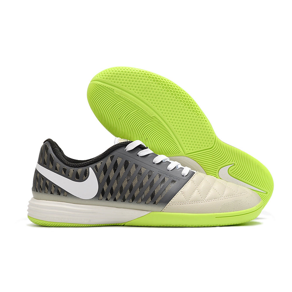 Chuteira Futsal Nike Lunar Gato II IC Cinza e Verde
