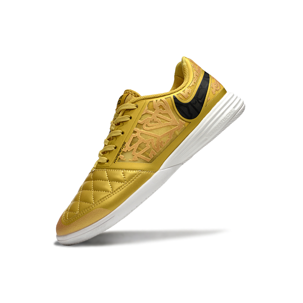 Chuteira Futsal Nike Lunar Gato II IC Dourada