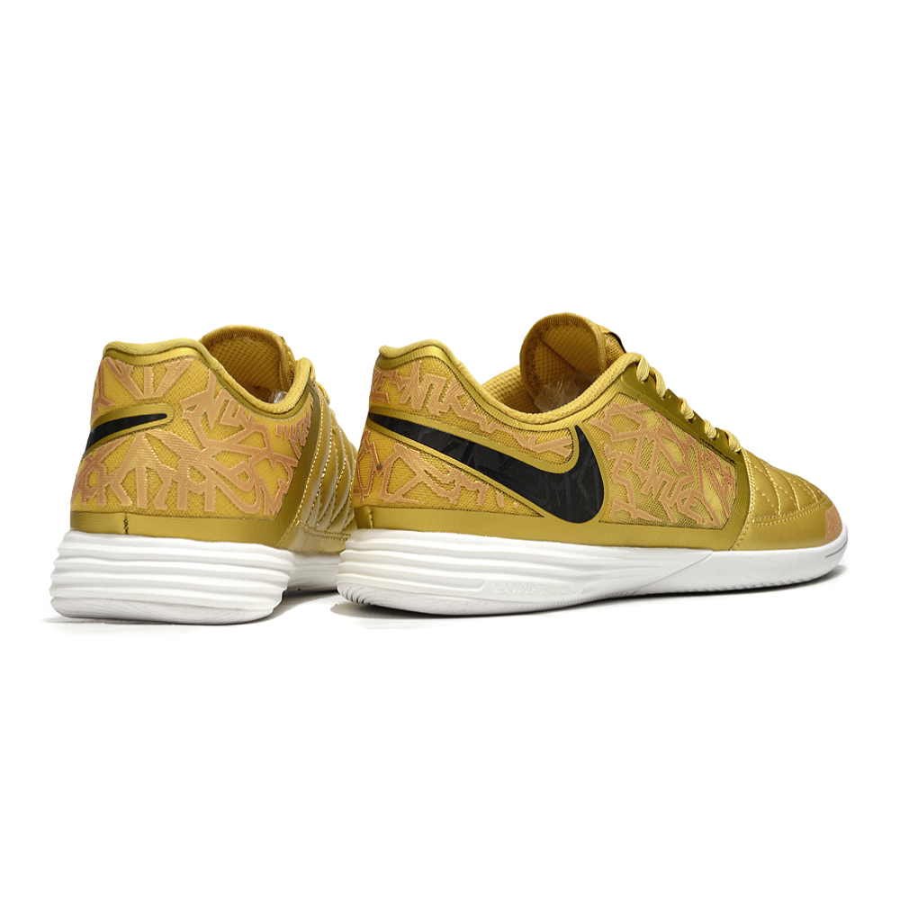 Chuteira Futsal Nike Lunar Gato II IC Dourada