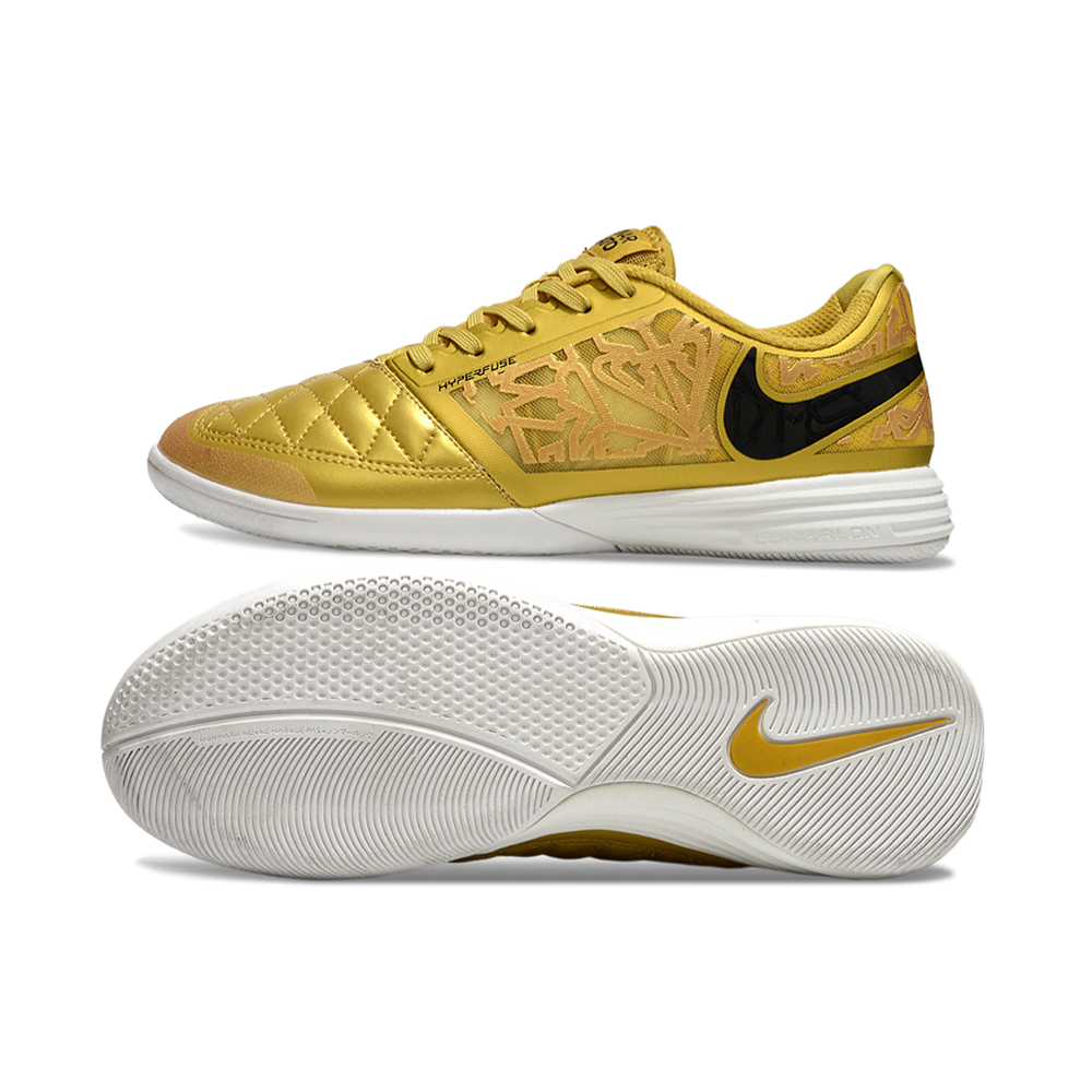 Chuteira Futsal Nike Lunar Gato II IC Dourada