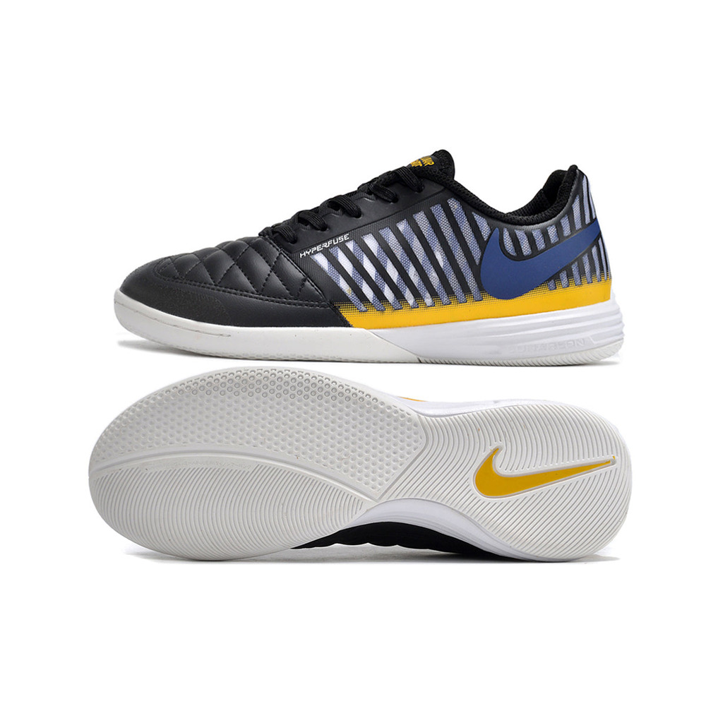 Chuteira Futsal Nike Lunar Gato II IC Preta e Amarela