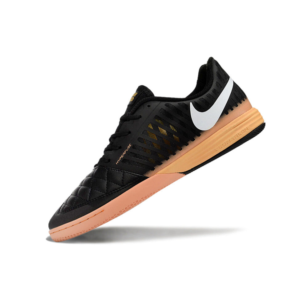 Chuteira Futsal Nike Lunar Gato II IC Preta e Laranja