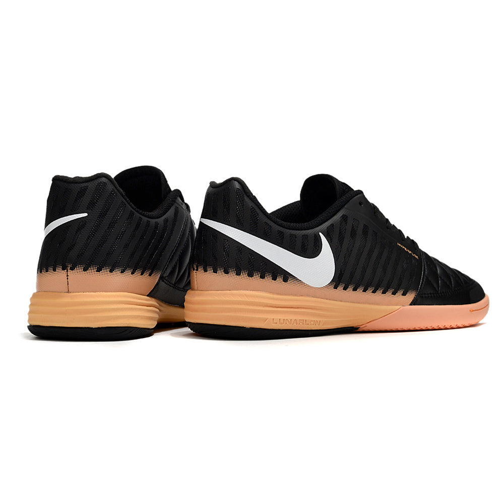 Chuteira Futsal Nike Lunar Gato II IC Preta e Laranja