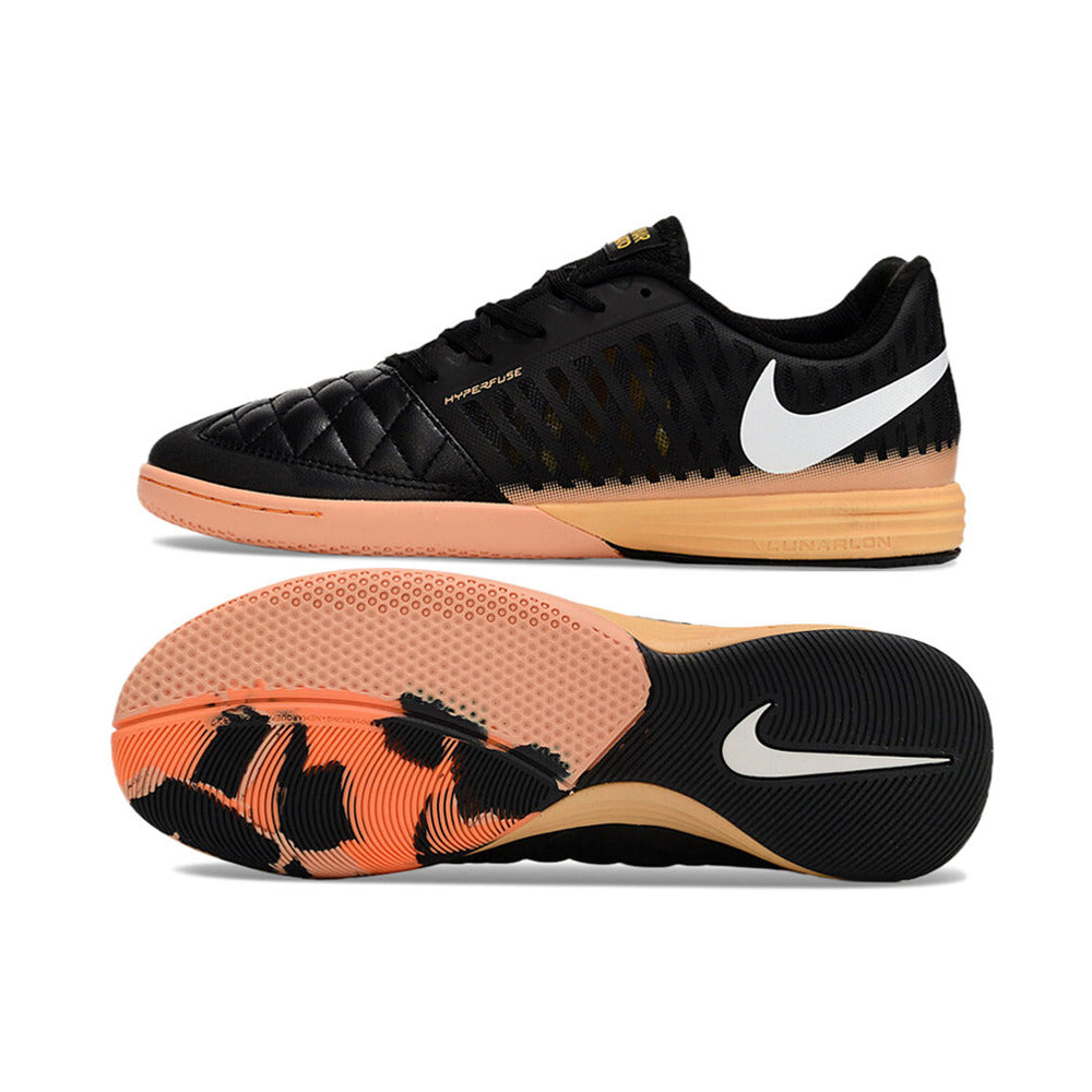 Chuteira Futsal Nike Lunar Gato II IC Preta e Laranja