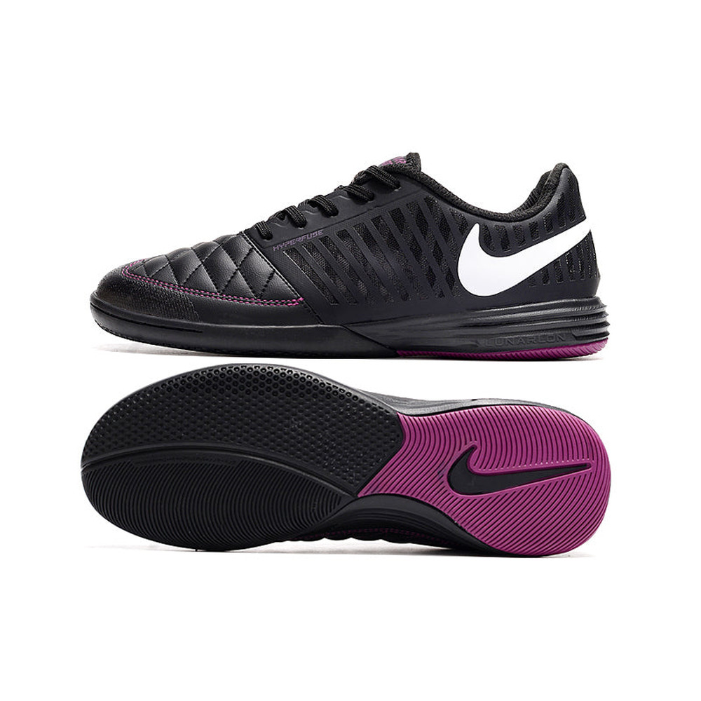 Chuteira Futsal Nike Lunar Gato II IC Preta e Roxa