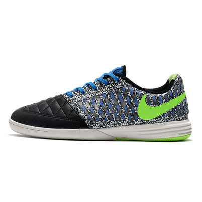 Chuteira Futsal Nike Lunar Gato II IC Preta, Azul e Verde