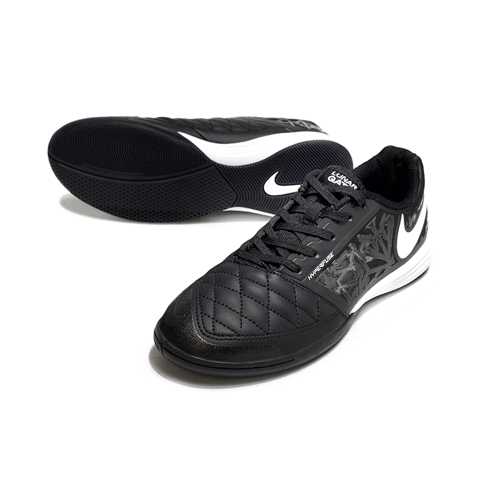 Chuteira Futsal Nike Lunar Gato II IC Preto e Branco