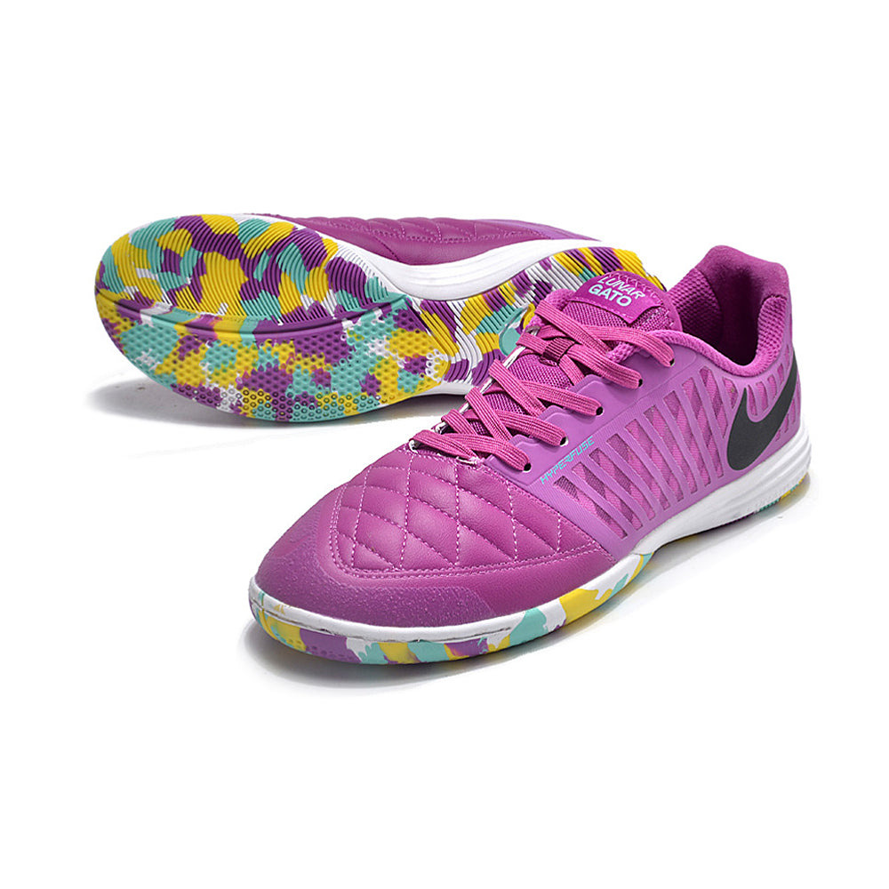 Chuteira Futsal Nike Lunar Gato II IC Roxa e Branca
