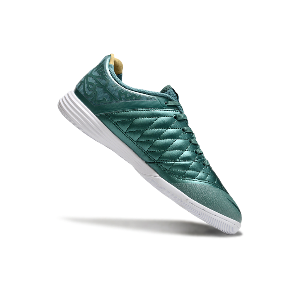 Chuteira Futsal Nike Lunar Gato II IC Verde e Dourado