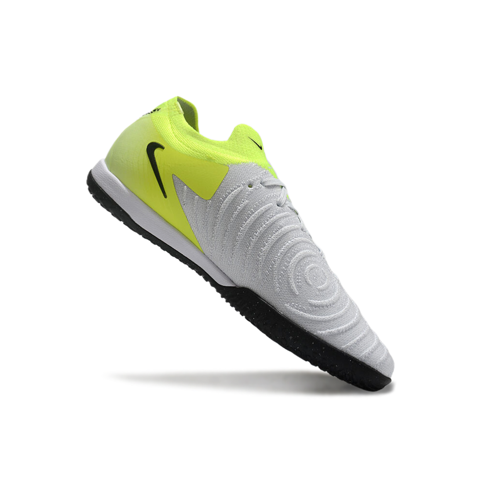 Chuteira Futsal Nike Phantom GX 2 Elite IC Cinza e Verde 