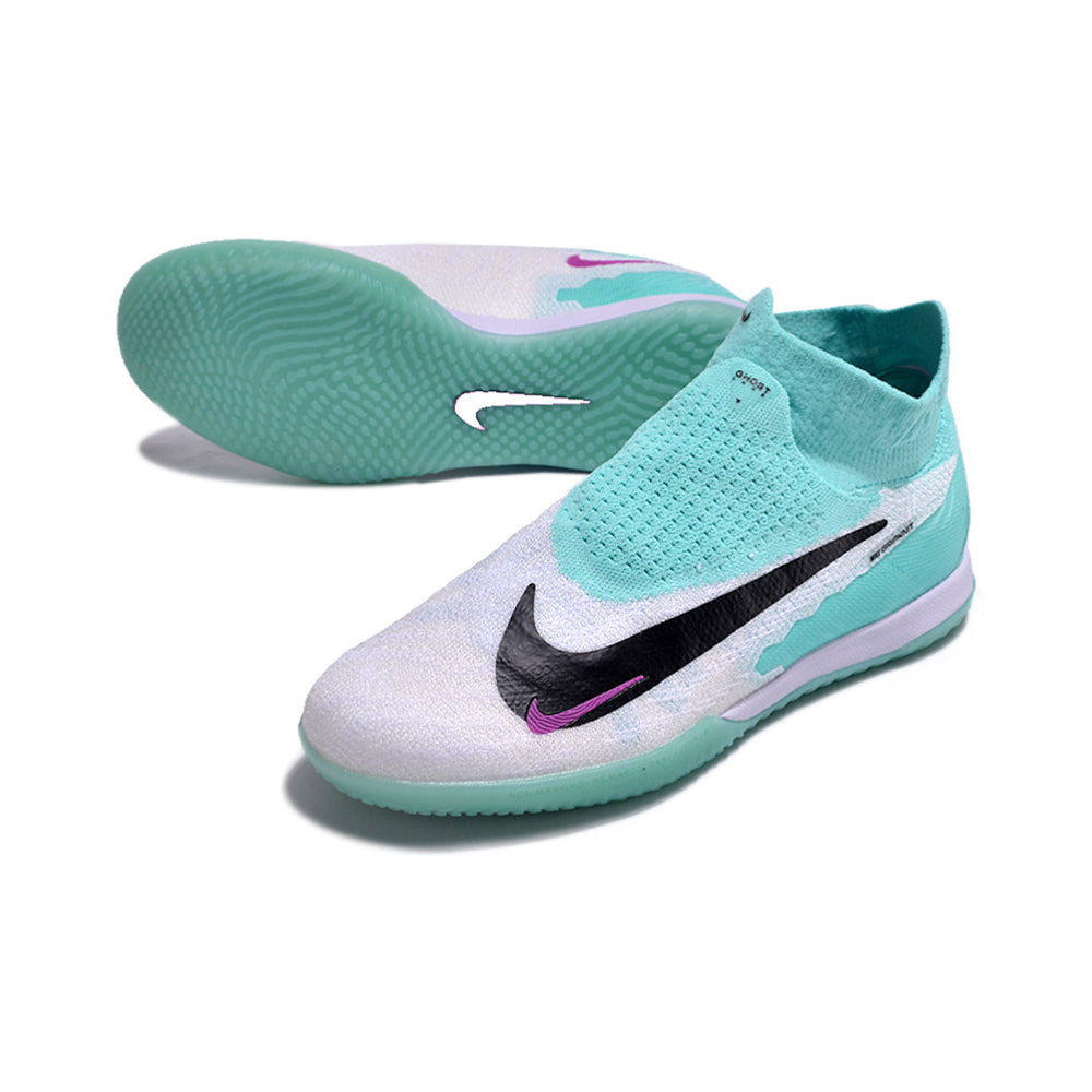 Chuteira Futsal Nike Phantom GX DF Elite IC Branca e Verde 