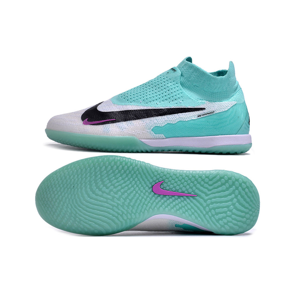 Chuteira Futsal Nike Phantom GX DF Elite IC Branca e Verde 