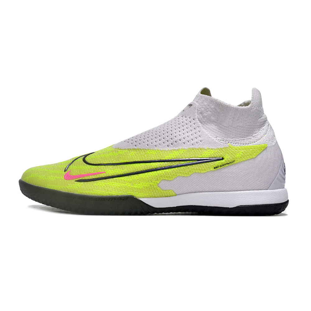 Chuteira Futsal Nike Phantom GX DF Elite IC Cinza e Azul 