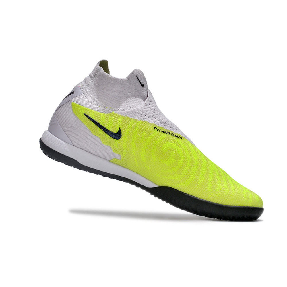 Chuteira Futsal Nike Phantom GX DF Elite IC Cinza e Azul 