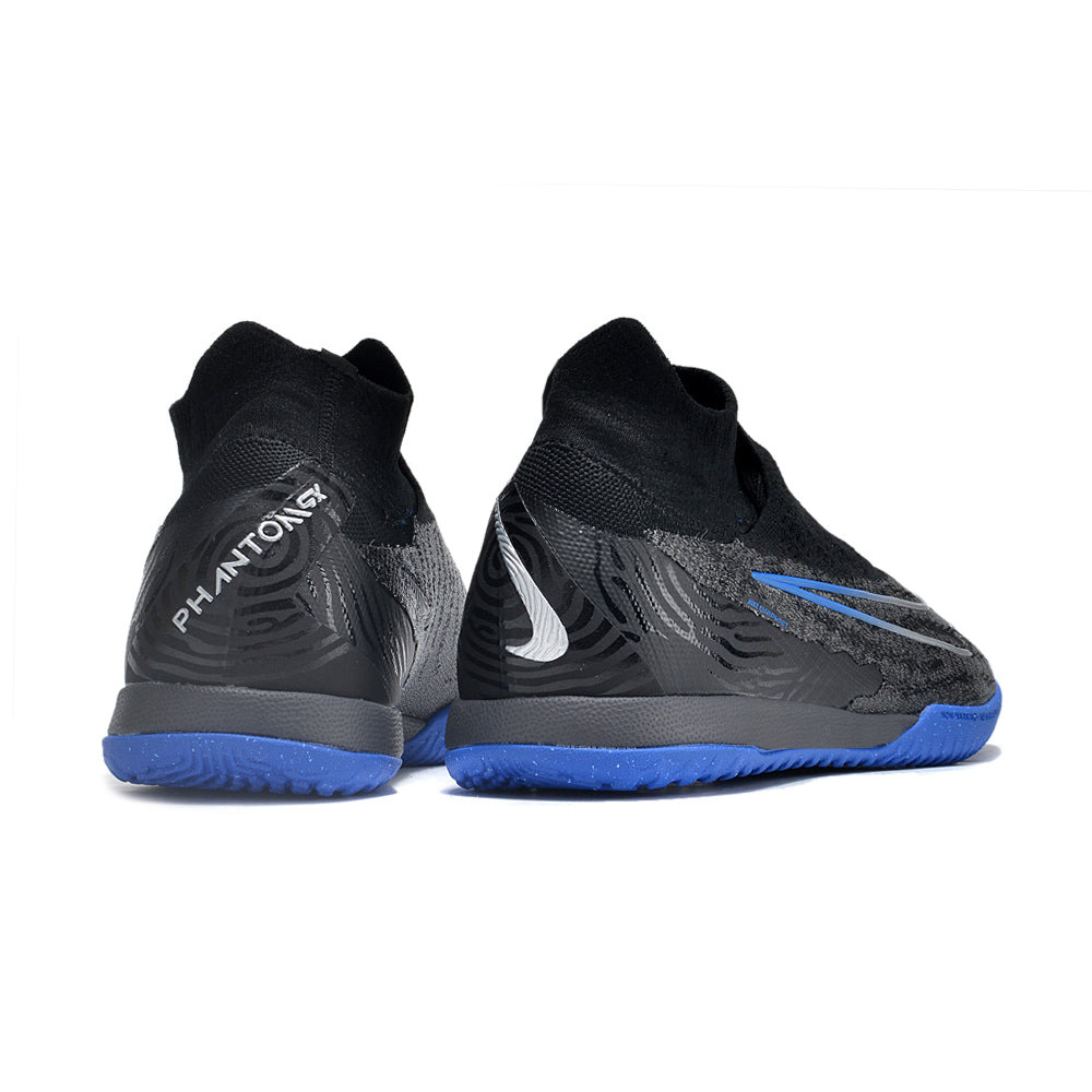 Chuteira Futsal Nike Phantom GX DF Elite IC Preta e Azul 