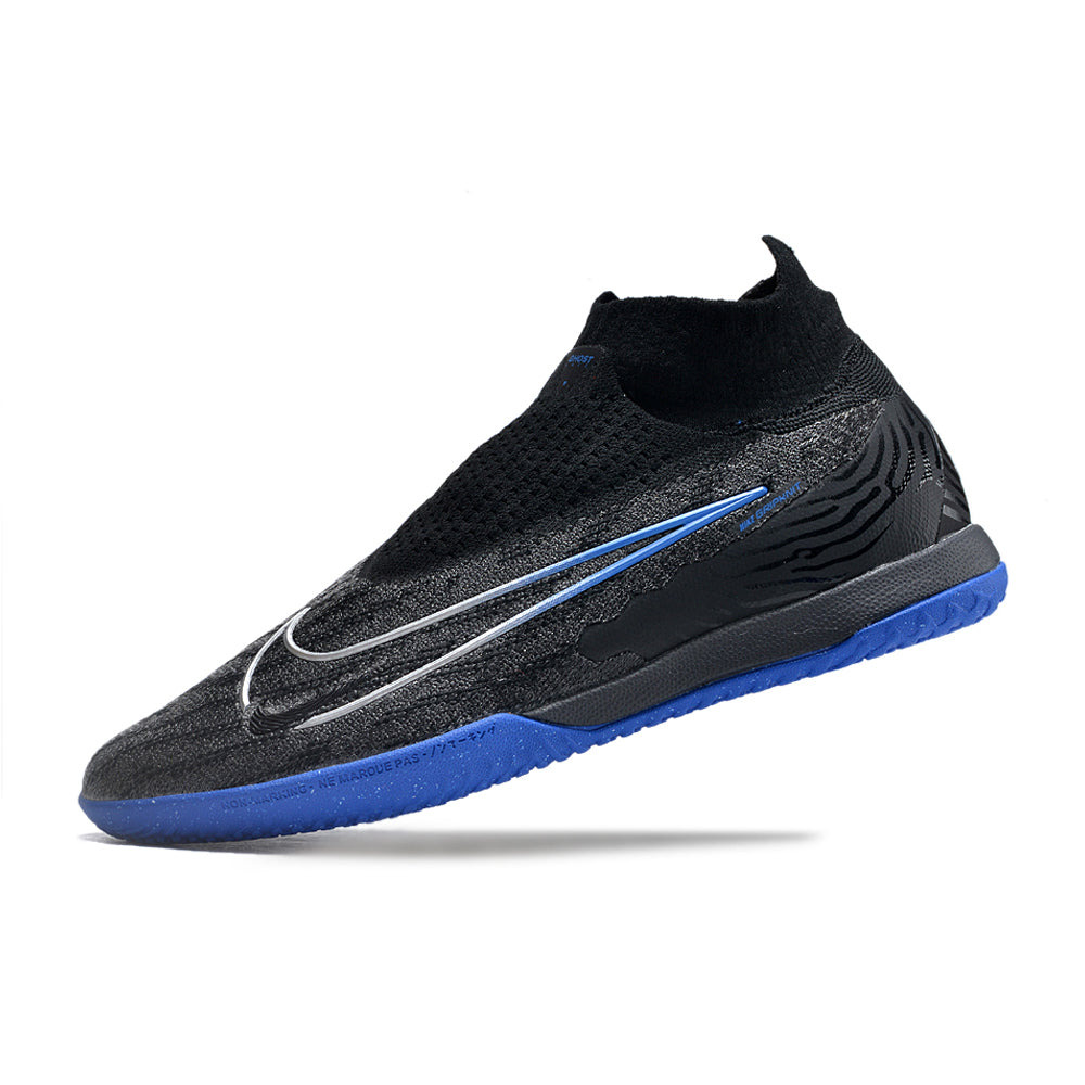 Chuteira Futsal Nike Phantom GX DF Elite IC Preta e Azul 