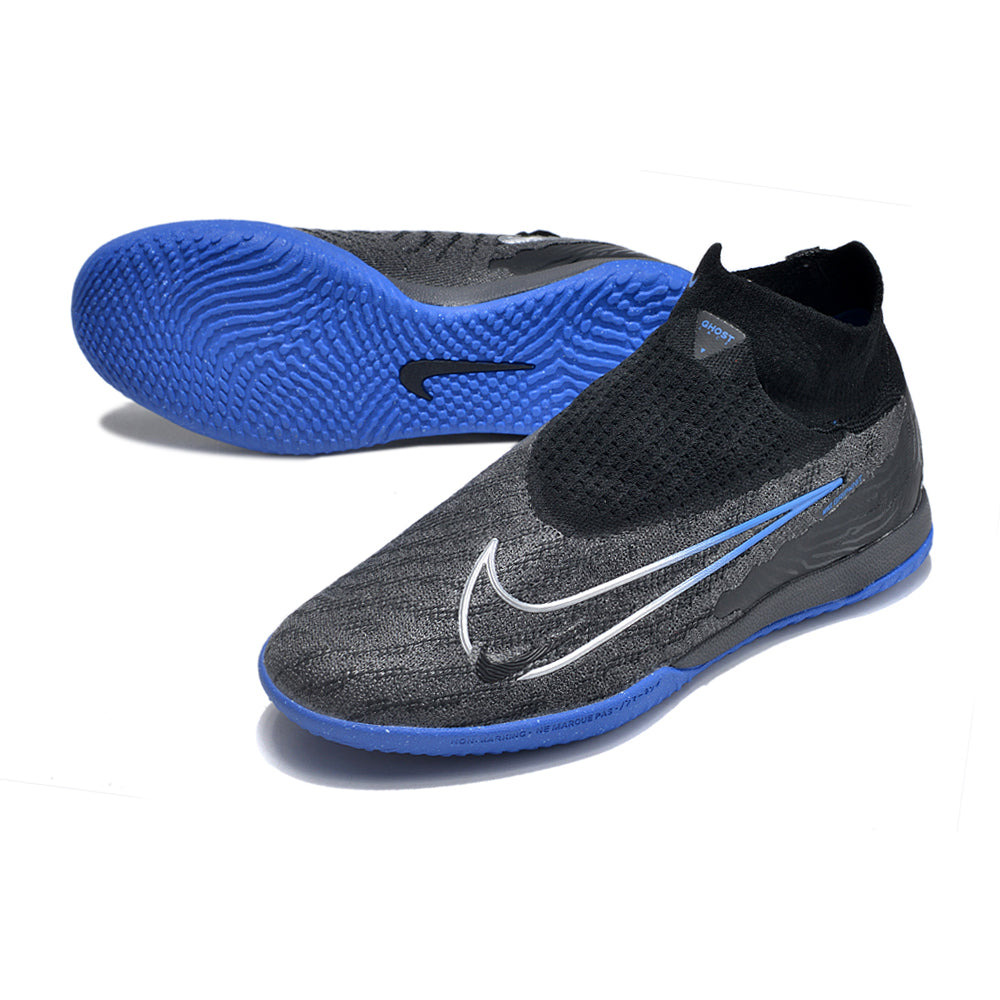 Chuteira Futsal Nike Phantom GX DF Elite IC Preta e Azul 