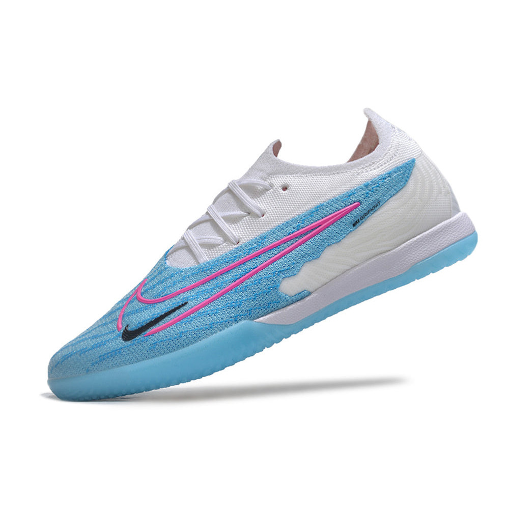 Chuteira Futsal Nike Phantom GX Elite IC Branca e Azul 