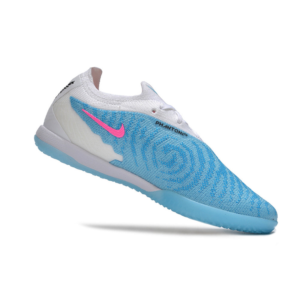 Chuteira Futsal Nike Phantom GX Elite IC Branca e Azul 
