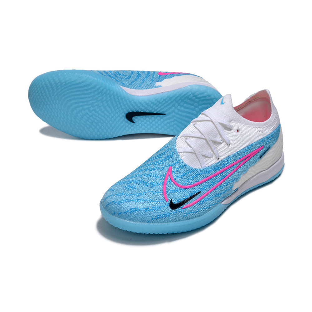 Chuteira Futsal Nike Phantom GX Elite IC Branca e Azul 