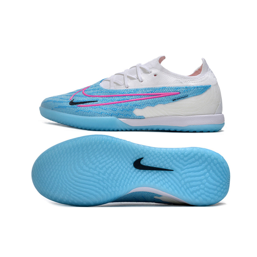 Chuteira Futsal Nike Phantom GX Elite IC Branca e Azul 