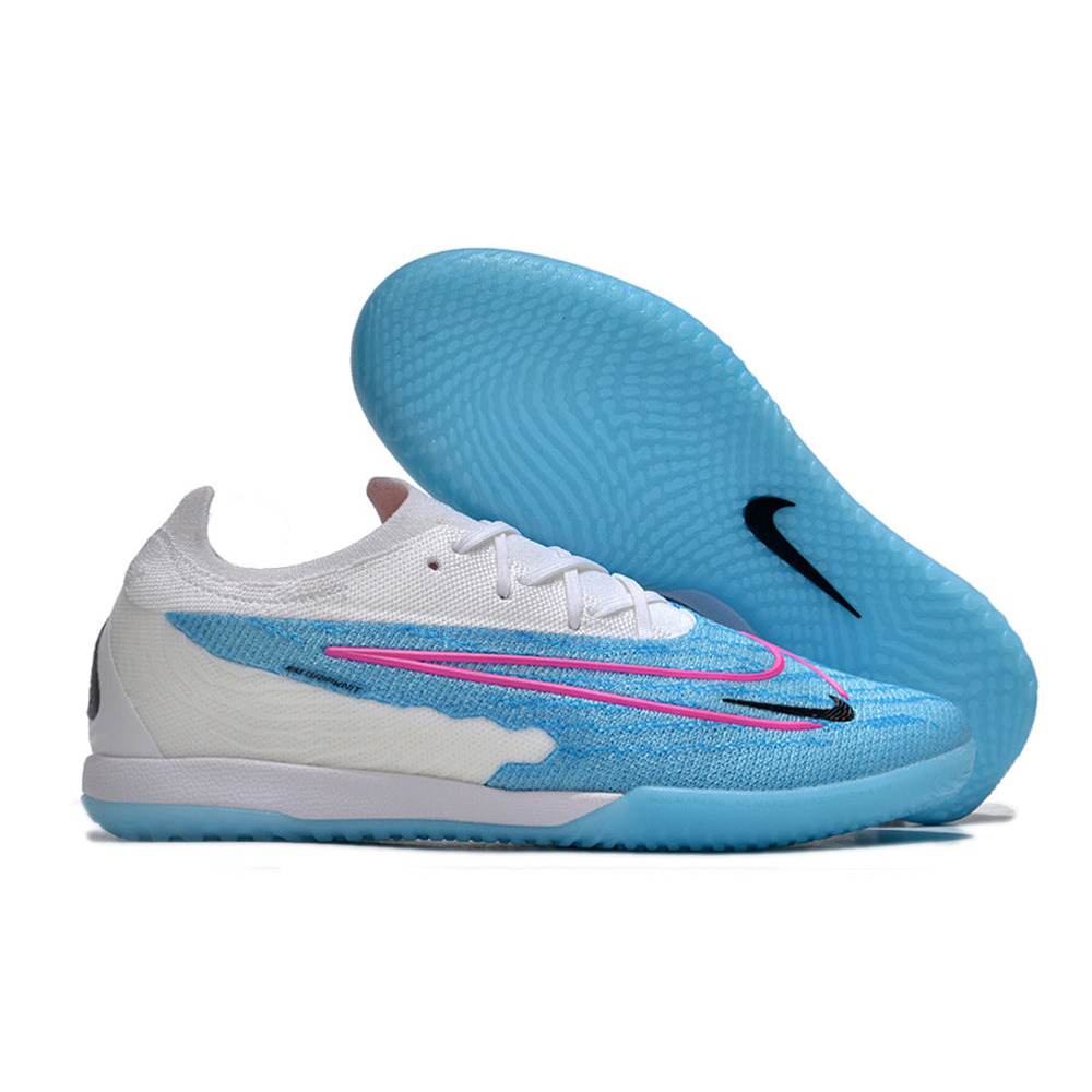 Chuteira Futsal Nike Phantom GX Elite IC Branca e Azul 