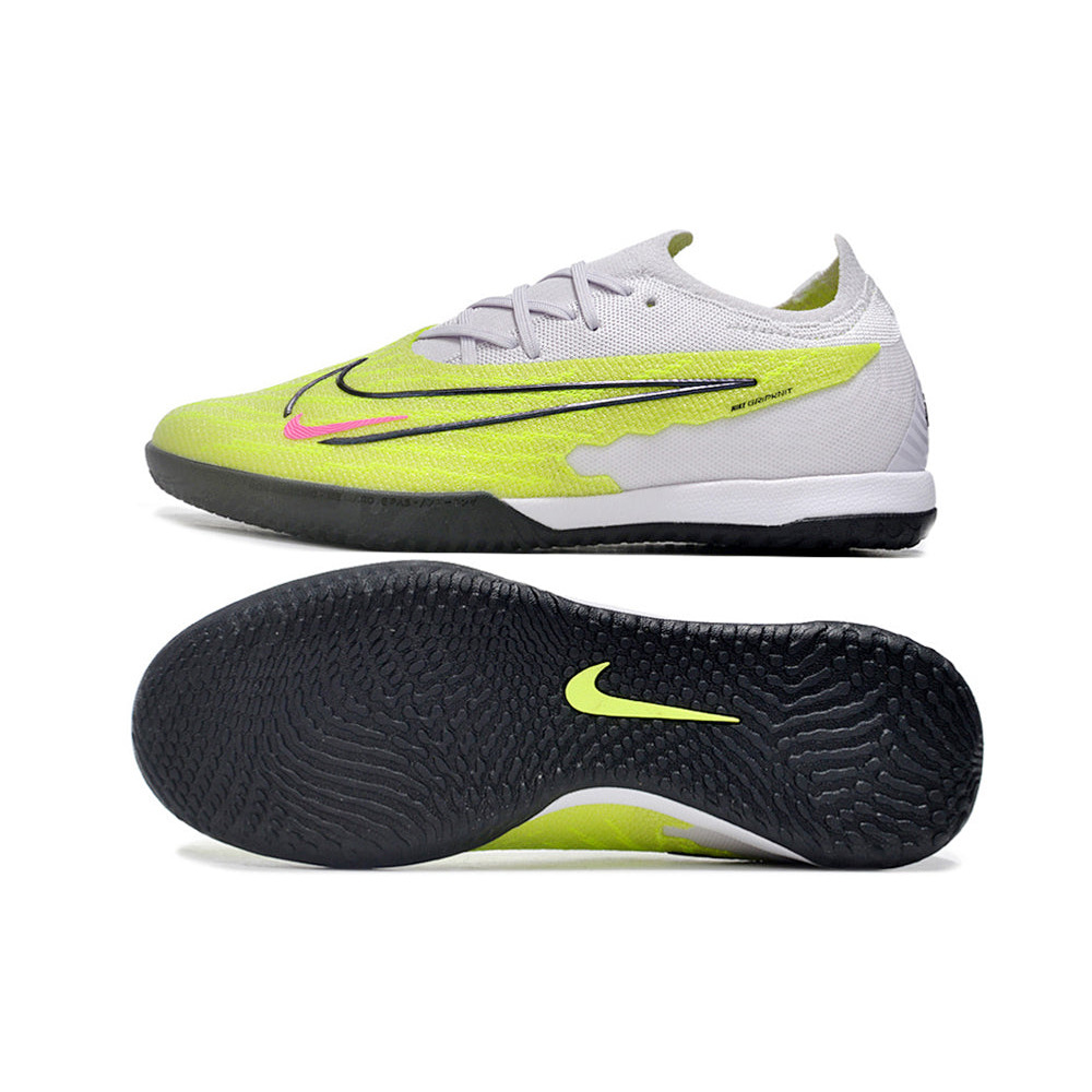Chuteira Futsal Nike Phantom GX Elite IC Cinza e Azul 