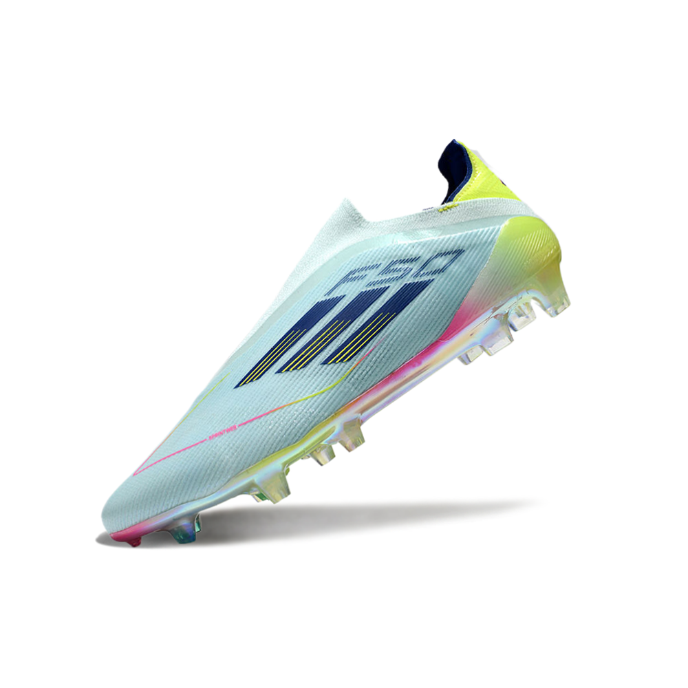 Chuteira Campo Adidas F50 LL FG Branca e Colorida 
