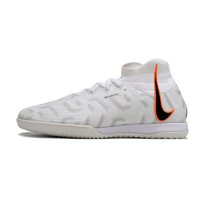 Chuteira Futsal Nike Phantom Luna Elite IC Branca e Laranja 