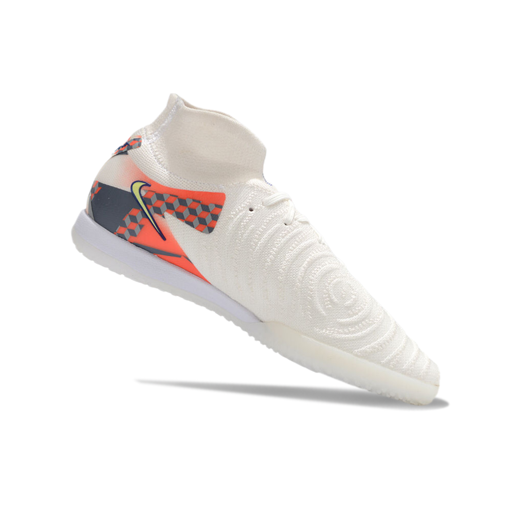 Chuteira Futsal Nike Phantom Luna Elite IC Branca e Vermelho 