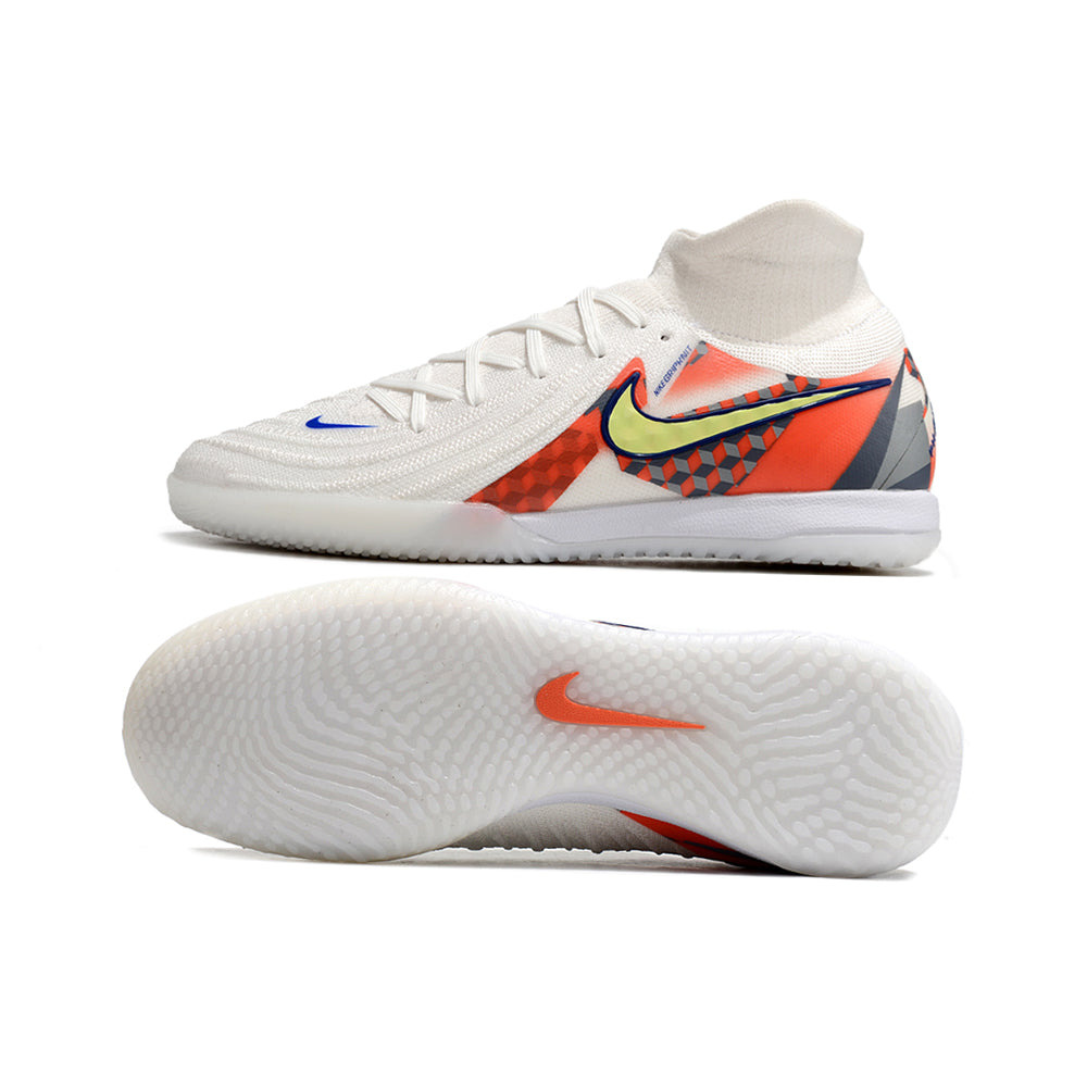 Chuteira Futsal Nike Phantom Luna Elite IC Branca e Vermelho 