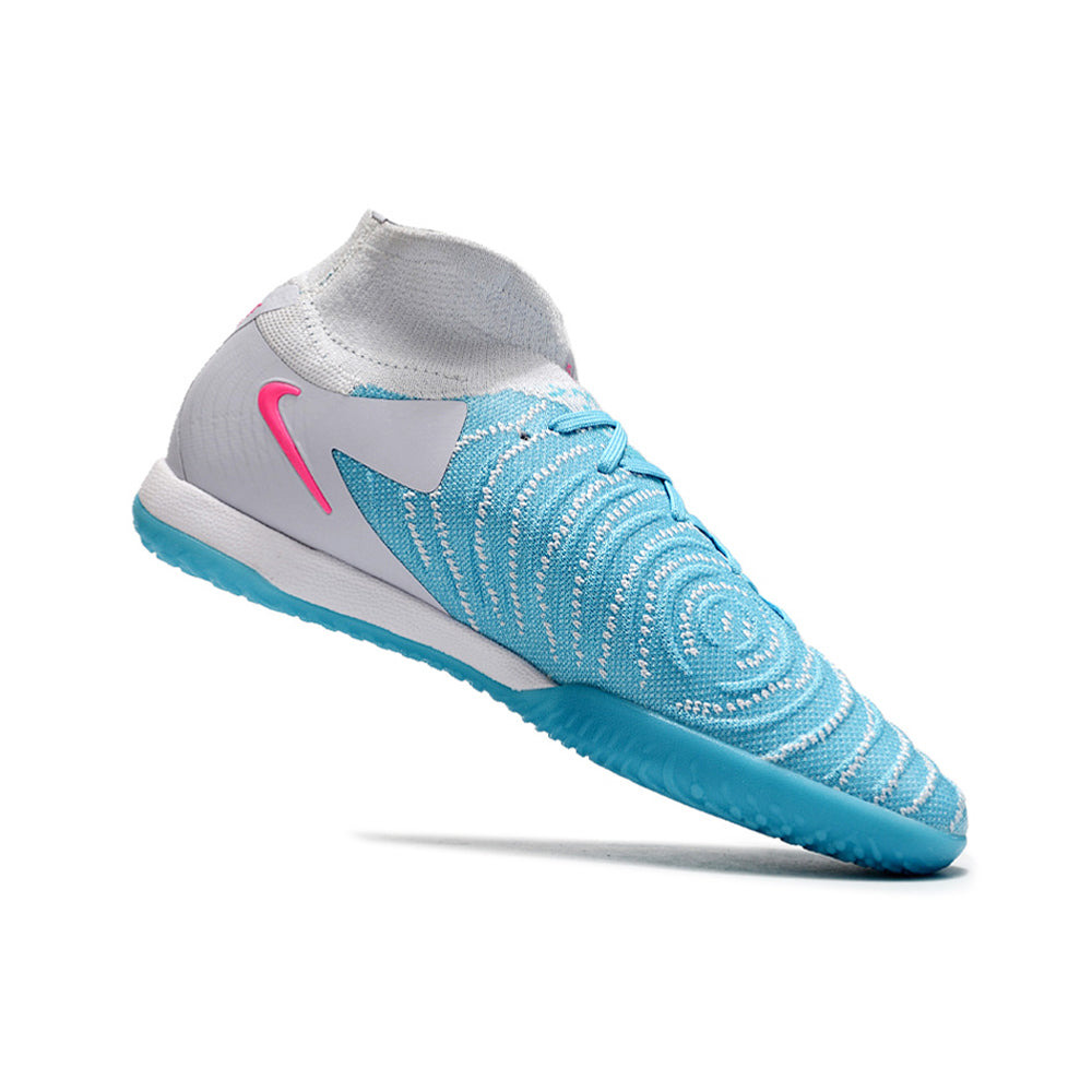 Chuteira Futsal Nike Phantom Luna Elite IC Branca, Azul e Rosa