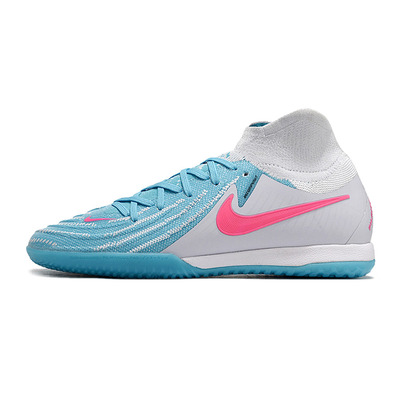 Chuteira Futsal Nike Phantom Luna Elite IC Branca, Azul e Rosa