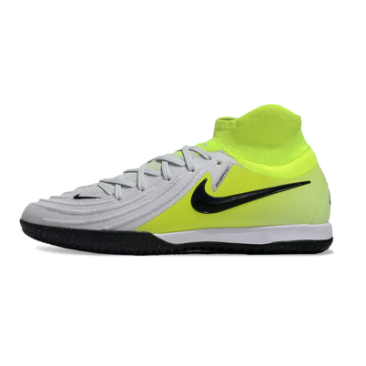 Chuteira Futsal Nike Phantom Luna Elite IC Cinza e Verde 
