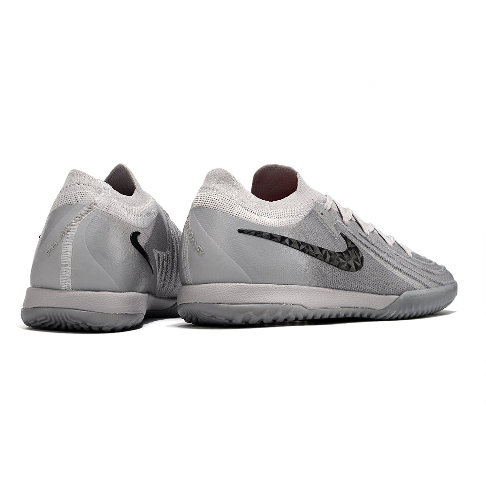 Chuteira Futsal Nike Phantom GX 2 Elite TF Cinza e Preta 