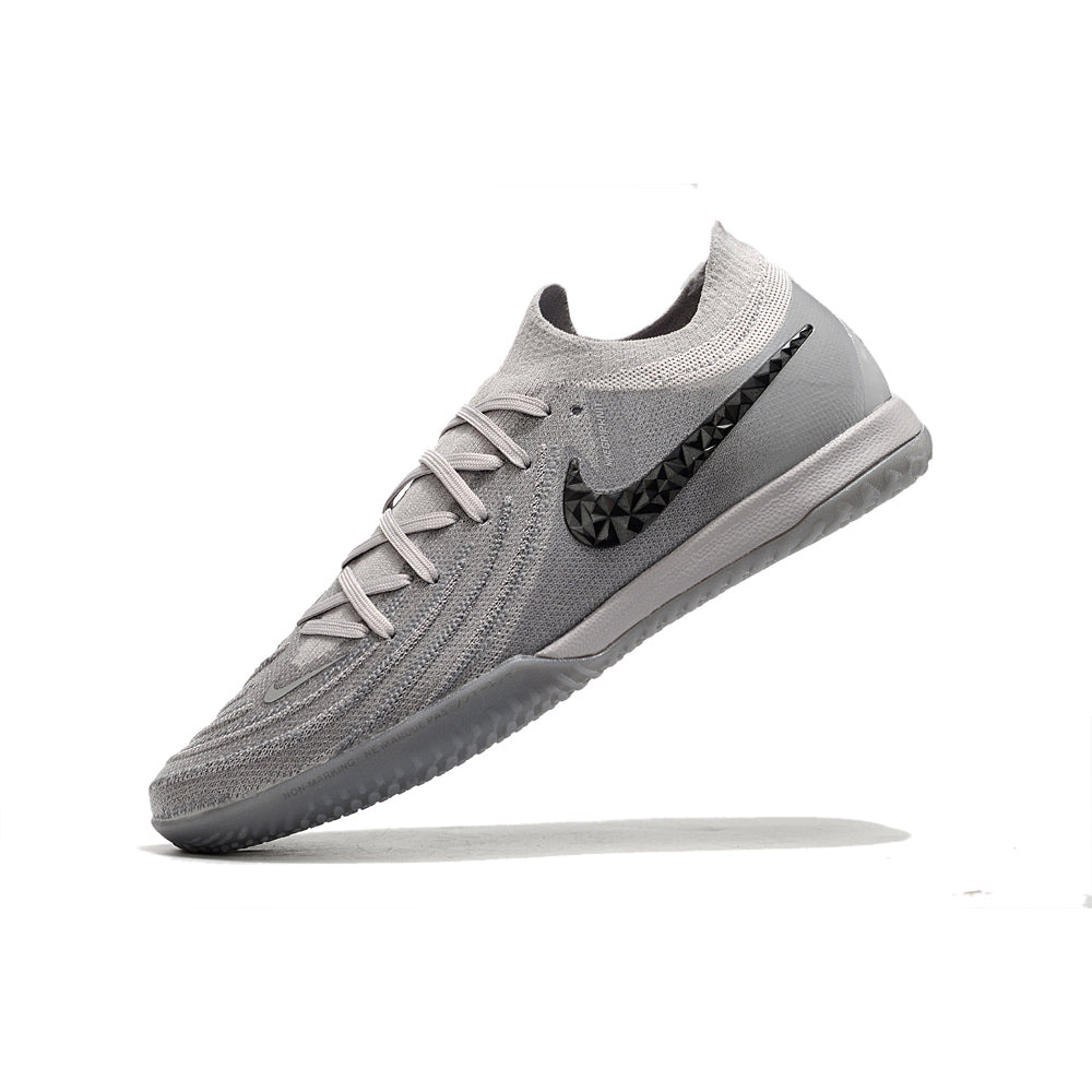 Chuteira Futsal Nike Phantom GX 2 Elite TF Cinza e Preta 