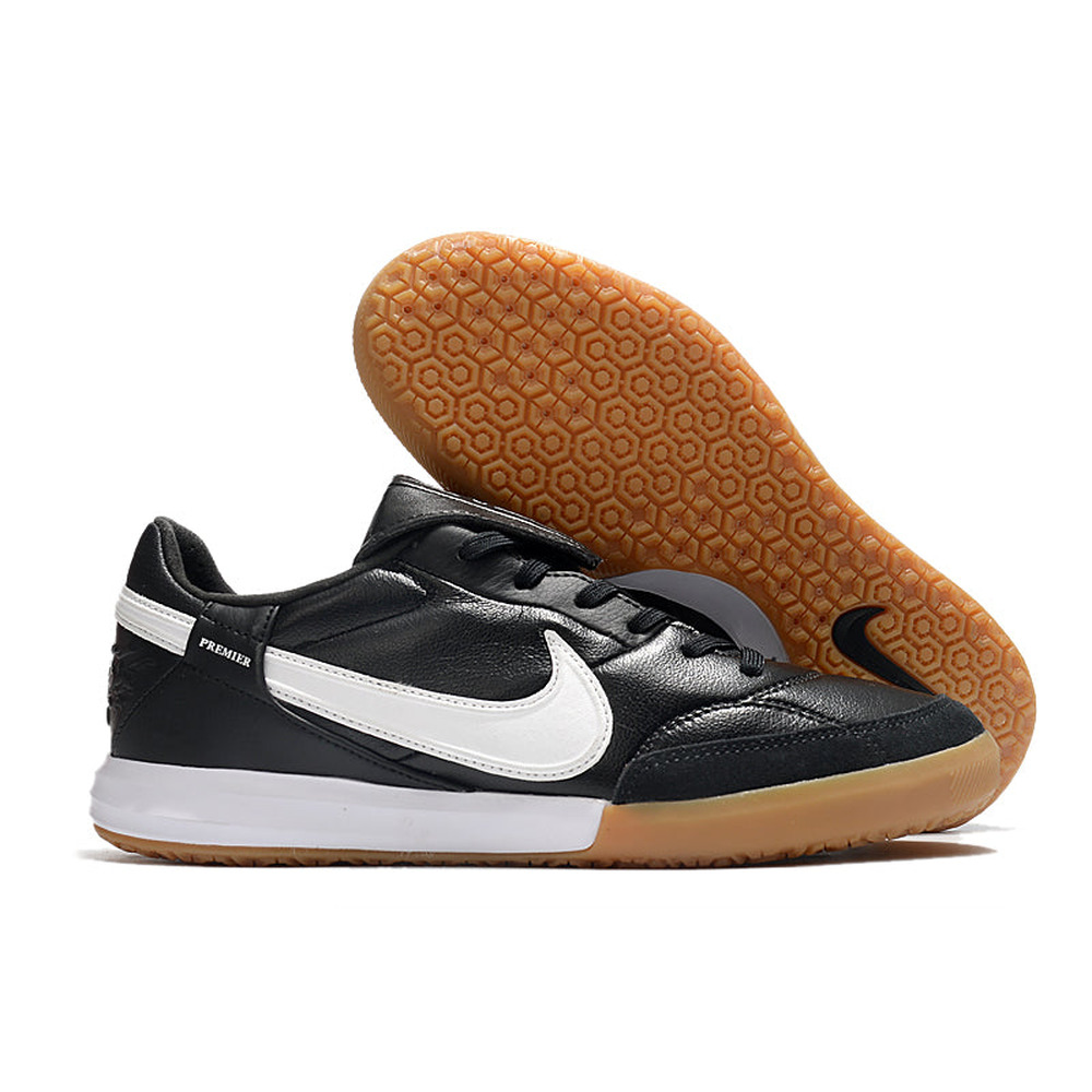 Chuteira Futsal Nike Premier 3 IC Preta e Branca